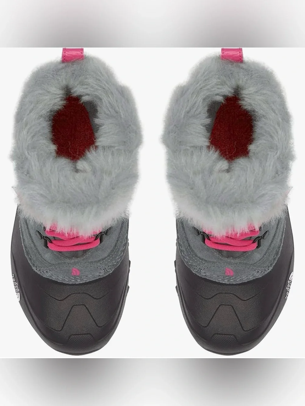The North Face Youth Waterproof Shellista Extreme Winter Boot - Gray & Pink